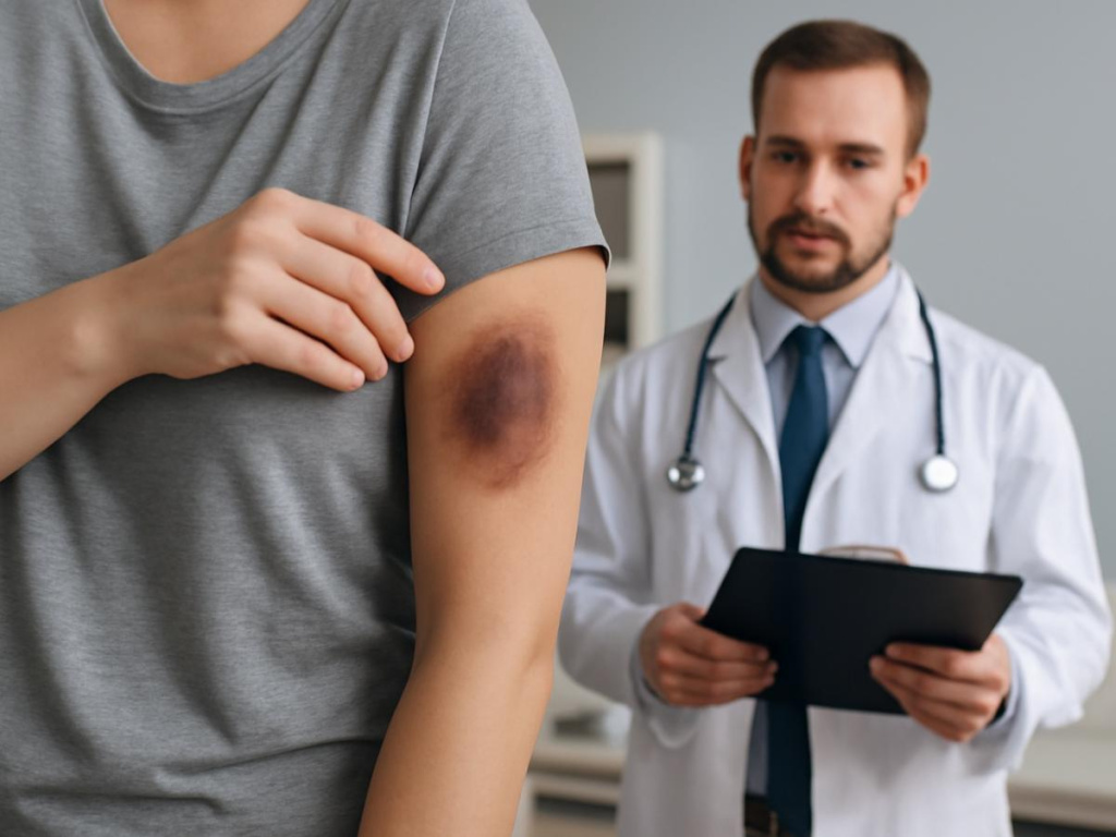 При синяках без причины обратитесь к врачу